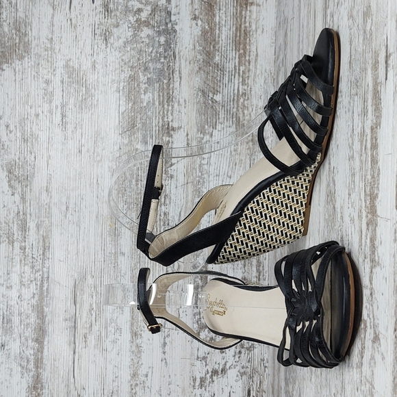 🟪NWOT Anthro Seychelles Huarache Wedge Sandal - Picture 8 of 16